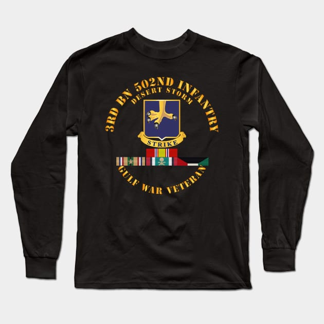 3rd Bn 502nd Infantry - Desert Storm w Svc Long Sleeve T-Shirt by twix123844